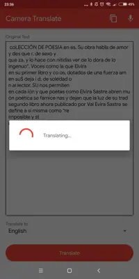 Camera Translate android App screenshot 0